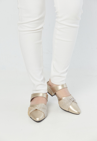 Xenia Heels | Gold