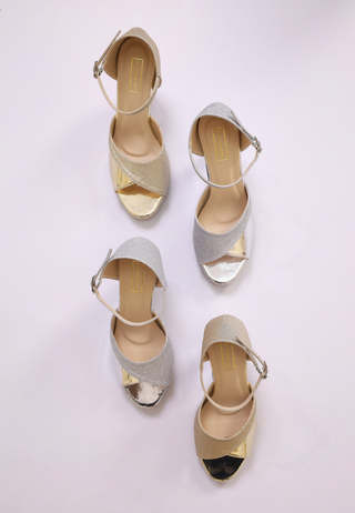 Nina Strap heels | Gold