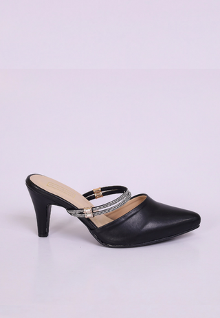 Bow Mules | Black