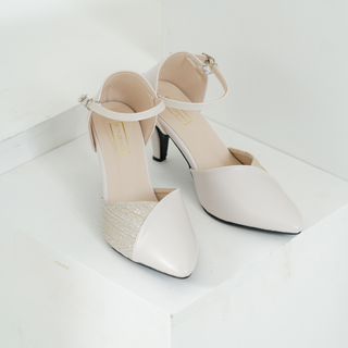 Jayla Heels for Bride | Cream