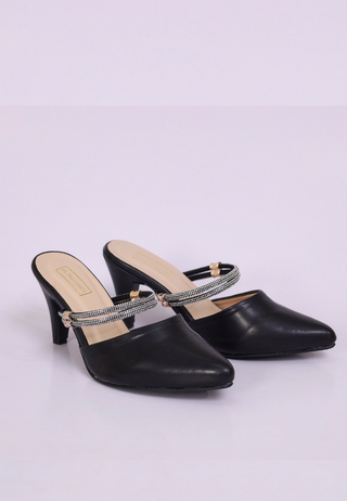 Bow Mules | Black