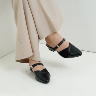 Jane Midi Heels | Black