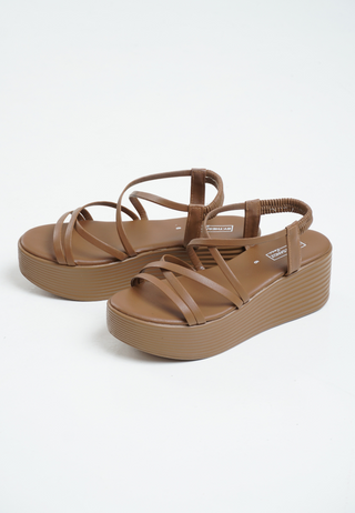 Rome Wedges - Brown