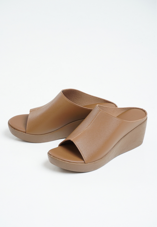 BTS - Open toe slip in Mules | Brown