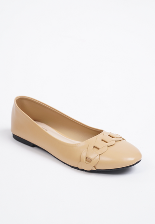 Eve Flat Sandals - Beige