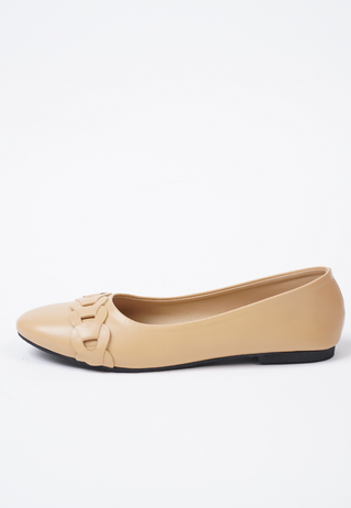 Eve Flat Sandals - Beige