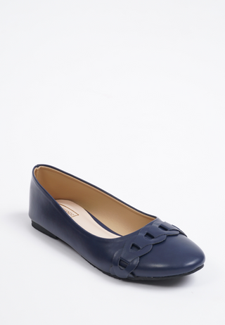 Eve Flat Sandals - Navy Blue