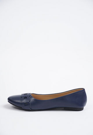 Eve Flat Sandals - Navy Blue