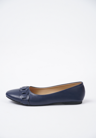 Eve Flat Sandals - Navy Blue